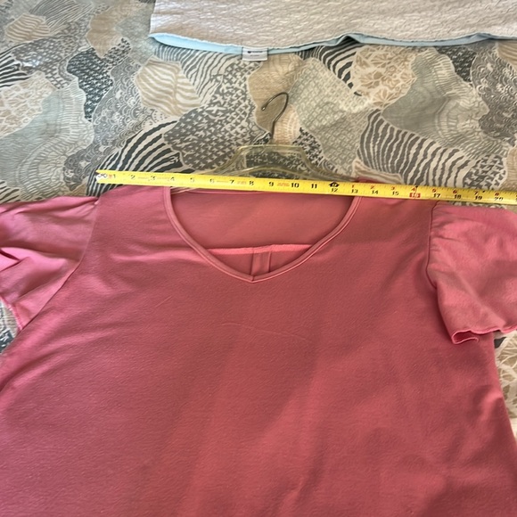 Micoson Pink Flutter Sleeve Knit Top - Picture 7 of 11